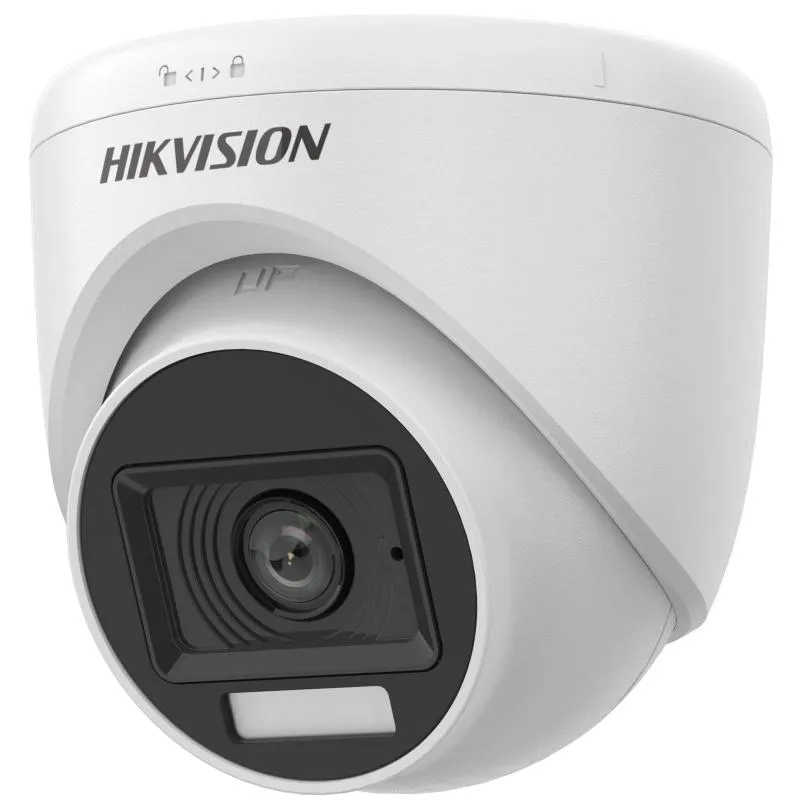 Hikvision DS-2CE76D0T-LPFS 2MP Çift Işık Dome Fixed Turret Kamera